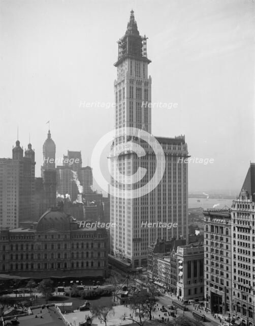 Woolworth Building, New York City, c.between 1910 and 1920. Creator: Unknown.