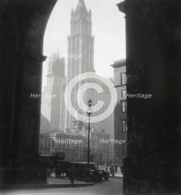 Woolworth Building, New York City, USA, 20th century. Artist: J Dearden Holmes