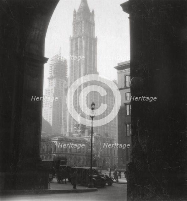 Woolworth Building, New York City, USA, 20th century. Artist: J Dearden Holmes