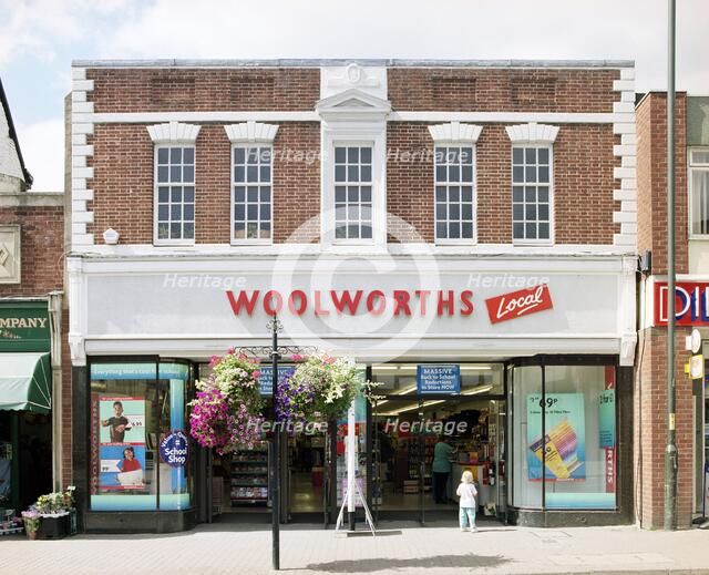 Woolworths shop front, 6-8 The Homend, Ledbury, Herefordshire, 2000. Artist: James O Davies.