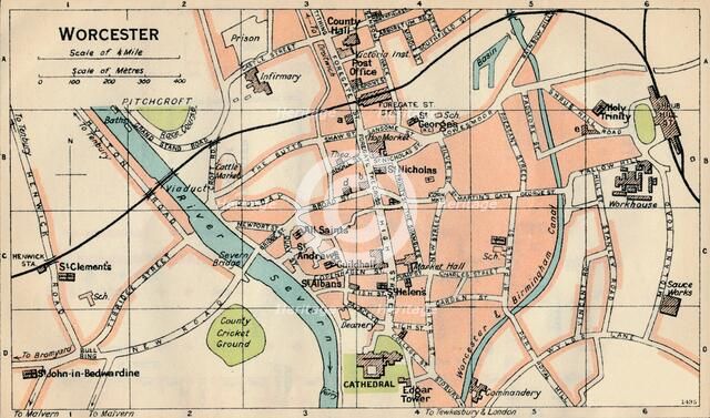 'Worcester', c20th Century. Artist: John Bartholomew.