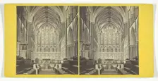 Worcester Cathedral - The Choir, Mid 19th century. Creator: George Washington Wilson