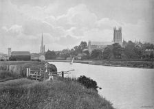 Worcester Cathedral c1896. Artist: Harvey Beaton