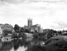 Worcester Cathedral, c1955. Creator: Arthur Charles Kirby Ware