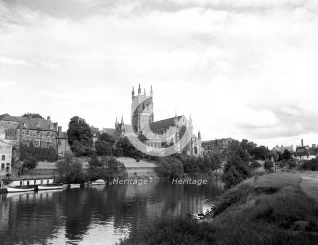 Worcester Cathedral, c1955. Creator: Arthur Charles Kirby Ware.