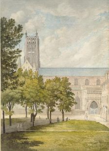 Worcester Cathedral, probably 1774. Artist: John Baptist Malchair