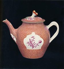 Worcester Teapot and Cover c1770. Artist: James Giles