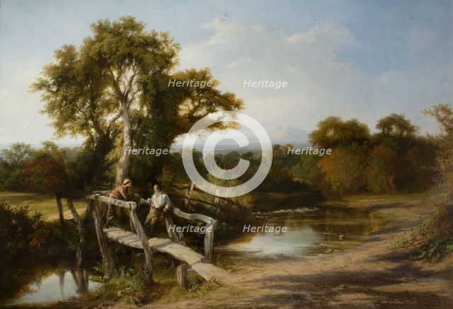 Worcestershire Scenery In Autumn, 1843. Creator: Frederick Henry Henshaw.