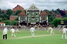 Worcestershire versus Sussex, county cricket match. Creator: Tony Evans