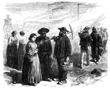 Workmen at the Creuzot Ironworks, Burgundy, 1870. Creator: Unknown