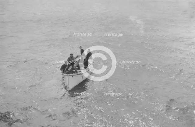 Workmen from cannery at King's Cove, between c1900 and 1916. Creator: Unknown.