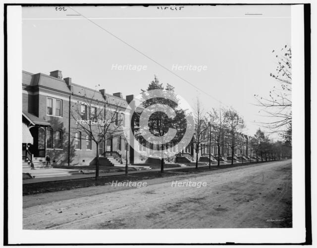 Workmen's houses, Pullman, Ill's., between 1890 and 1901. Creator: Unknown.