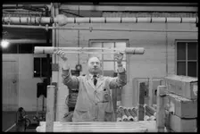 Worker ar the Wear Flint Glass Works, Alfred Street, Millfield, Sunderland, 1961. Creator: Eileen Deste