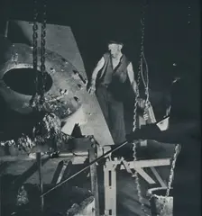 Worker in an aircraft factory (preparation of alloy) 1941. Artist: Cecil Beaton