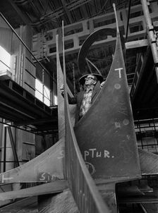 Worker in Kockums shipyard, Malmö, Sweden, 20th century. Creator: Unknown