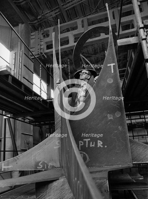 Worker in Kockums shipyard, Malmö, Sweden, 20th century. Creator: Unknown.