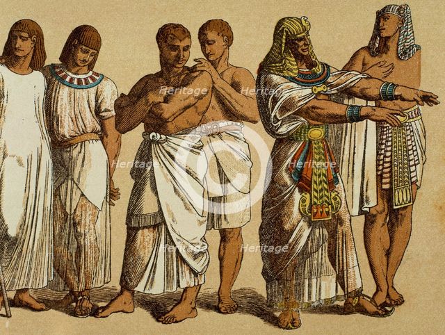 Workers with the pharaoh, Egypt.  Creator: Unknown.