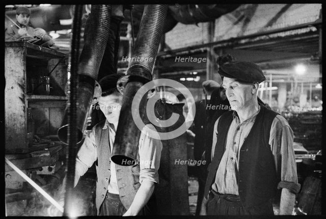 Workers at the Wear Flint Glass Works, Alfred Street, Millfield, Sunderland, 1961. Creator: Eileen Deste.