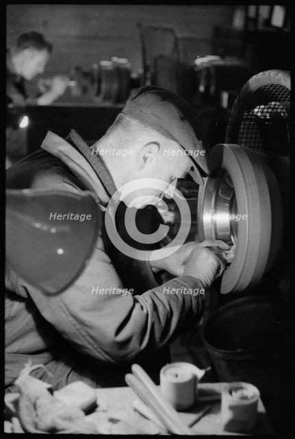 Workers at the Wear Flint Glass Works, Alfred Street, Millfield, Sunderland, 1961. Creator: Eileen Deste.