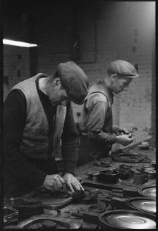 Workers at the Wear Flint Glass Works, Alfred Street, Millfield, Sunderland, 1961. Creator: Eileen Deste