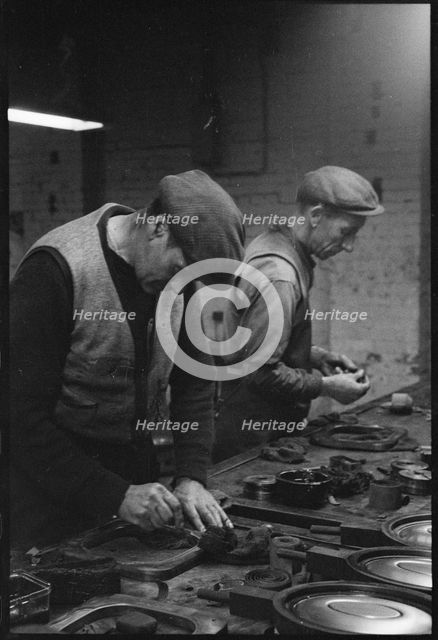 Workers at the Wear Flint Glass Works, Alfred Street, Millfield, Sunderland, 1961. Creator: Eileen Deste.