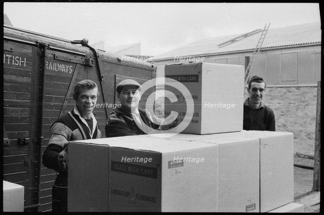 Workers at the Wear Flint Glass Works, Alfred Street, Millfield, Sunderland, 1961. Creator: Eileen Deste.
