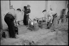 Workers at the Wear Flint Glass Works, Alfred Street, Millfield, Sunderland, 1961. Creator: Eileen Deste