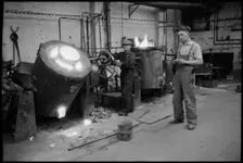 Workers at the Wear Flint Glass Works, Alfred Street, Millfield, Sunderland, 1961. Creator: Eileen Deste
