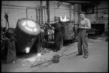 Workers at the Wear Flint Glass Works, Alfred Street, Millfield, Sunderland, 1961. Creator: Eileen Deste