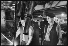 Workers at the Wear Flint Glass Works, Alfred Street, Millfield, Sunderland, 1961. Creator: Eileen Deste