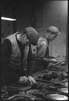 Workers at the Wear Flint Glass Works, Alfred Street, Millfield, Sunderland, 1961. Creator: Eileen Deste