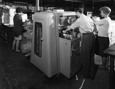 Workers at a printing company, Mexborough, South Yorkshire, 1959. Artist: Michael Walters