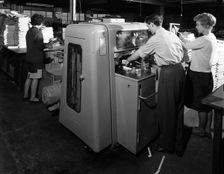 Workers at a printing company, Mexborough, South Yorkshire, 1959. Creator: Michael Walters