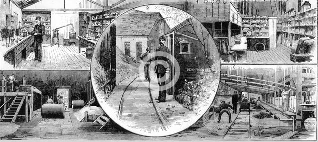 Workers at Nobel Explosives Company Limited, Ardeer, Ayrshire, 1884. Creator: Unknown.