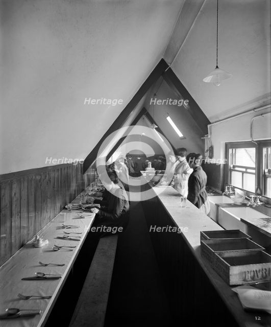 Workers' cafeteria, 41 Kingsway, Westminster, London, 1920. Artist: Bedford Lemere and Company.