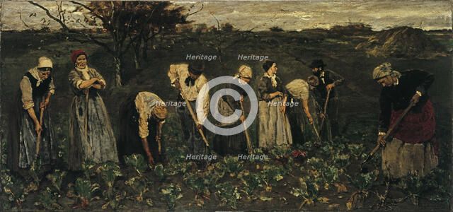 Workers on the beet field. Artist: Liebermann, Max (1847-1935)