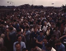 Workers on the Liberator Bombers, Consolidated Aircraft Corp., Fort Worth, Texas, 1942. Creator: Howard Hollem