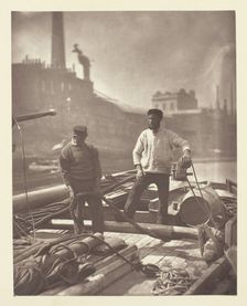 Workers on the "Silent Highway", 1881. Creator: John Thomson