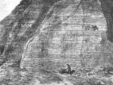 Workings and Guano deposit on the middle Island; About the Chincha Islands 1875. Creator: Unknown
