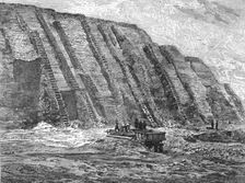 Workings and Guano deposit on the Chincha Islands; About the Chincha Islands 1875. Creator: Unknown