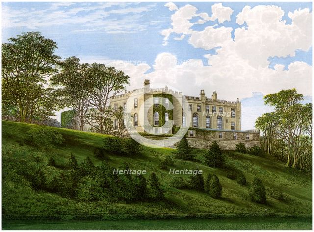 Workington Hall, Cumberland, home of the Curwen family, c1880. Artist: Unknown
