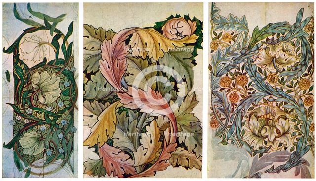 Working drawings by William Morris (1834-1896), 1934.Artist: William Morris
