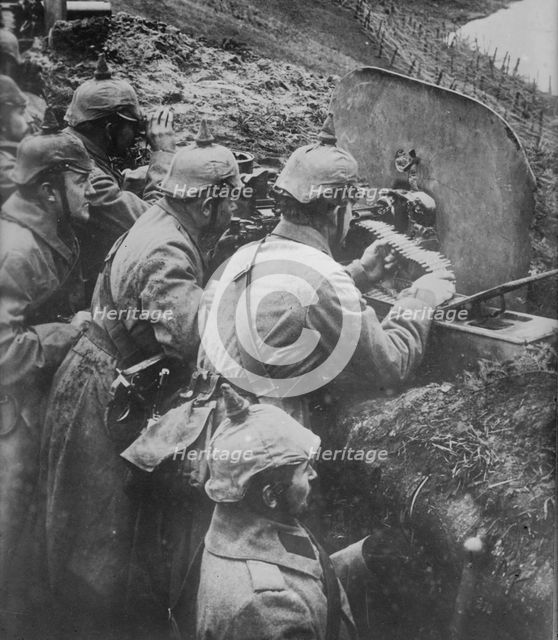 Working German gun against Russians, between 1914 and c1915. Creator: Bain News Service.