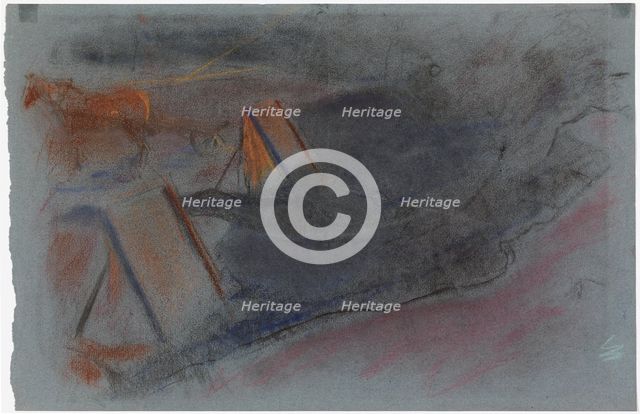 Working Horse, study, c1900. Creator: Magnus Enckell.