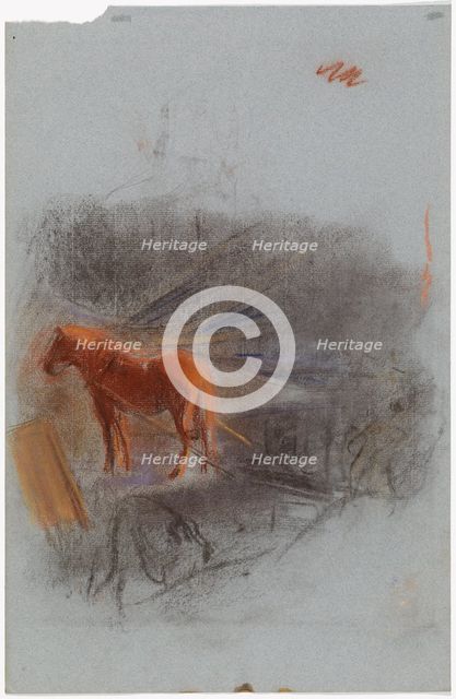 Working Horse, study, c1900. Creator: Magnus Enckell.