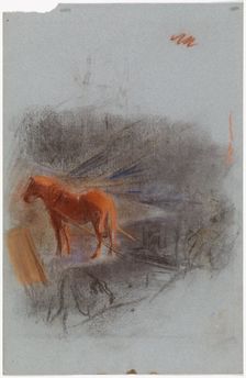 Working Horse, study, c1900. Creator: Magnus Enckell