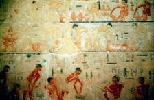 Working life in Ancient Egypt, wall painting from an artisan's tomb at Saqqara