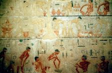 Working life in Ancient Egypt, wall painting from an artisan's tomb at Saqqara
