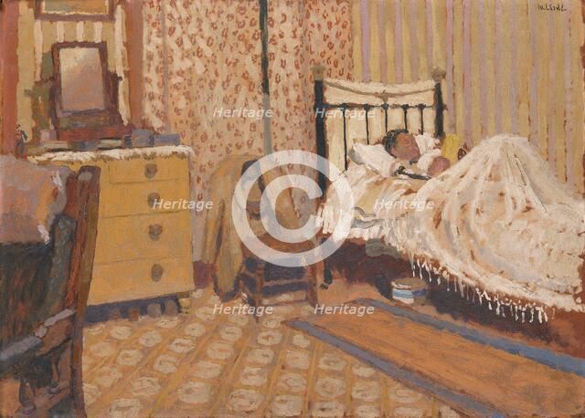 'Working man's bedroom', 1930s. Artist: Edward Morland Lewis