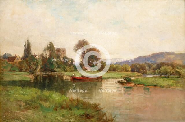 Working on the Thames River, after 1884. Creator: George Henry Smillie.